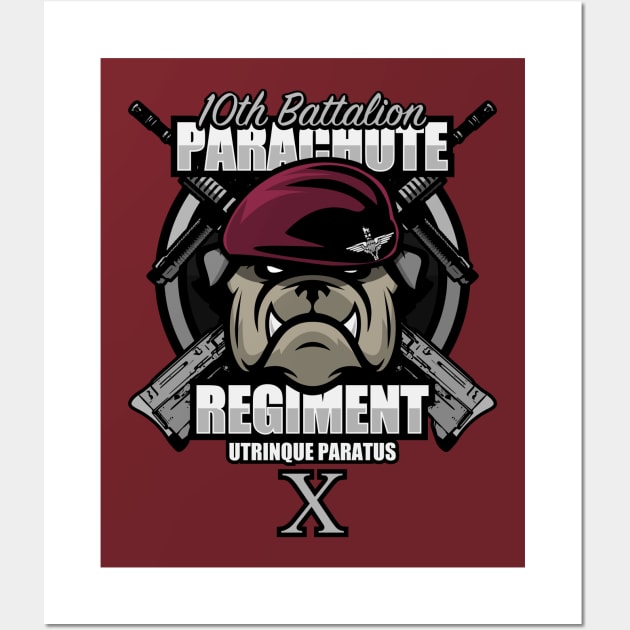 Parachute Regiment - 10th Battalion Wall Art by TCP